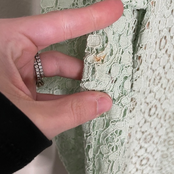 Victoria Beckham For Target Lace Dress Mint Green Nude Underlay Small - Picture 5 of 7